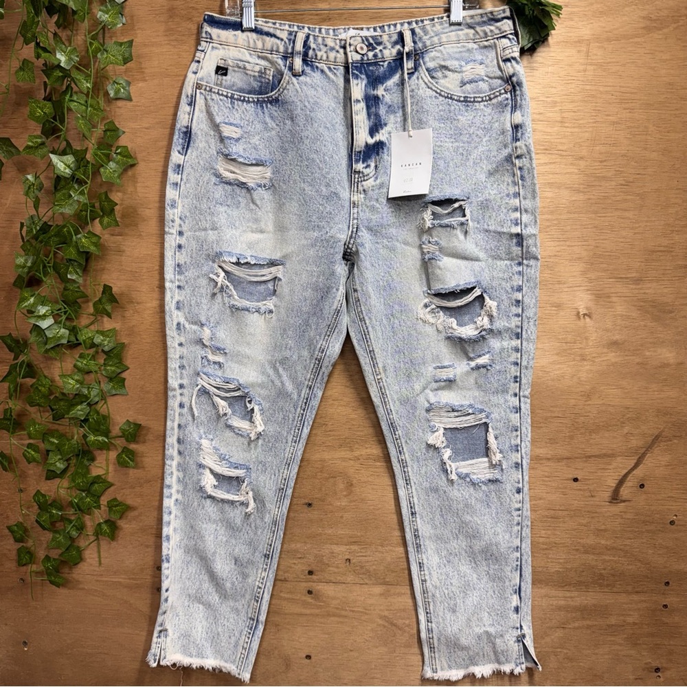 KanCan Light Blue Denim Jeans Distressed